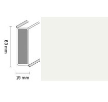 Плинтус Широкий плинтус Cubu flex life XL 60/19 5012 Белый фото 1 | FLOORDEALER